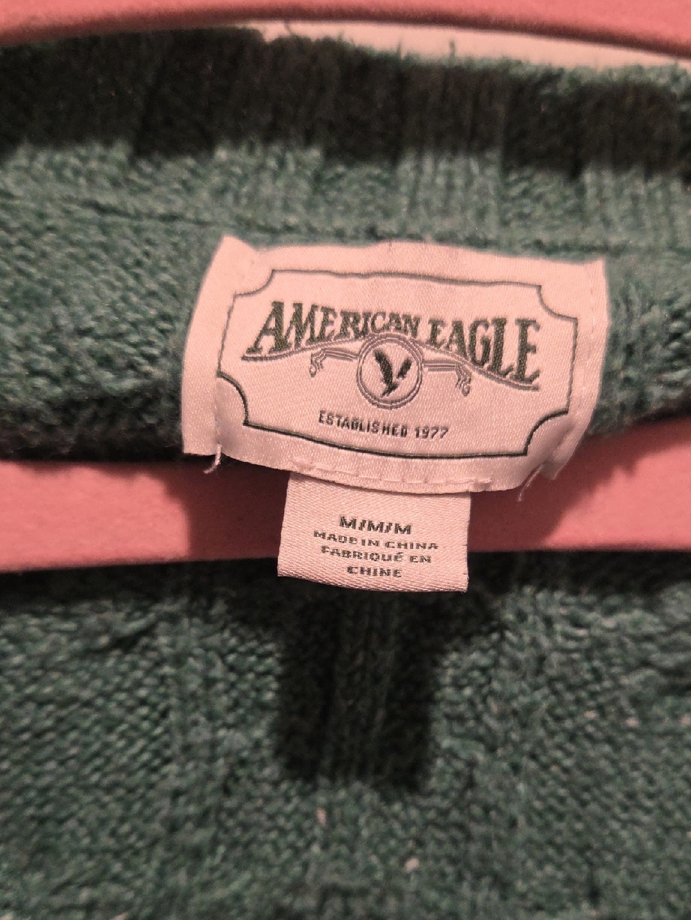 American Eagle Outfitters Teal Green Knit Cardigan